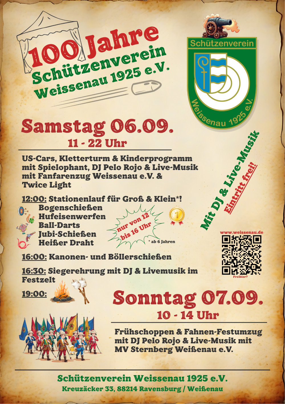 100 Jahre Schützenverein Weissenau 1925 e.V.