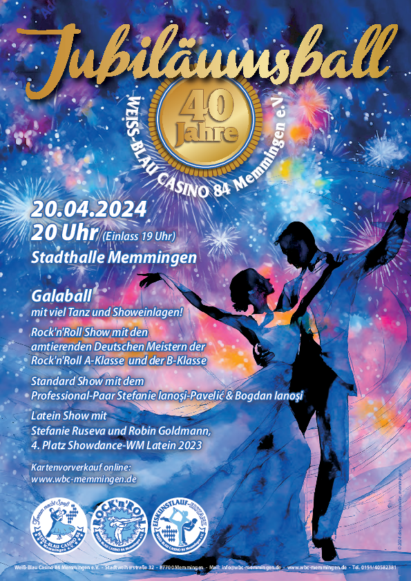 Galaball zum 40-jährigen Vereinsjubiläum