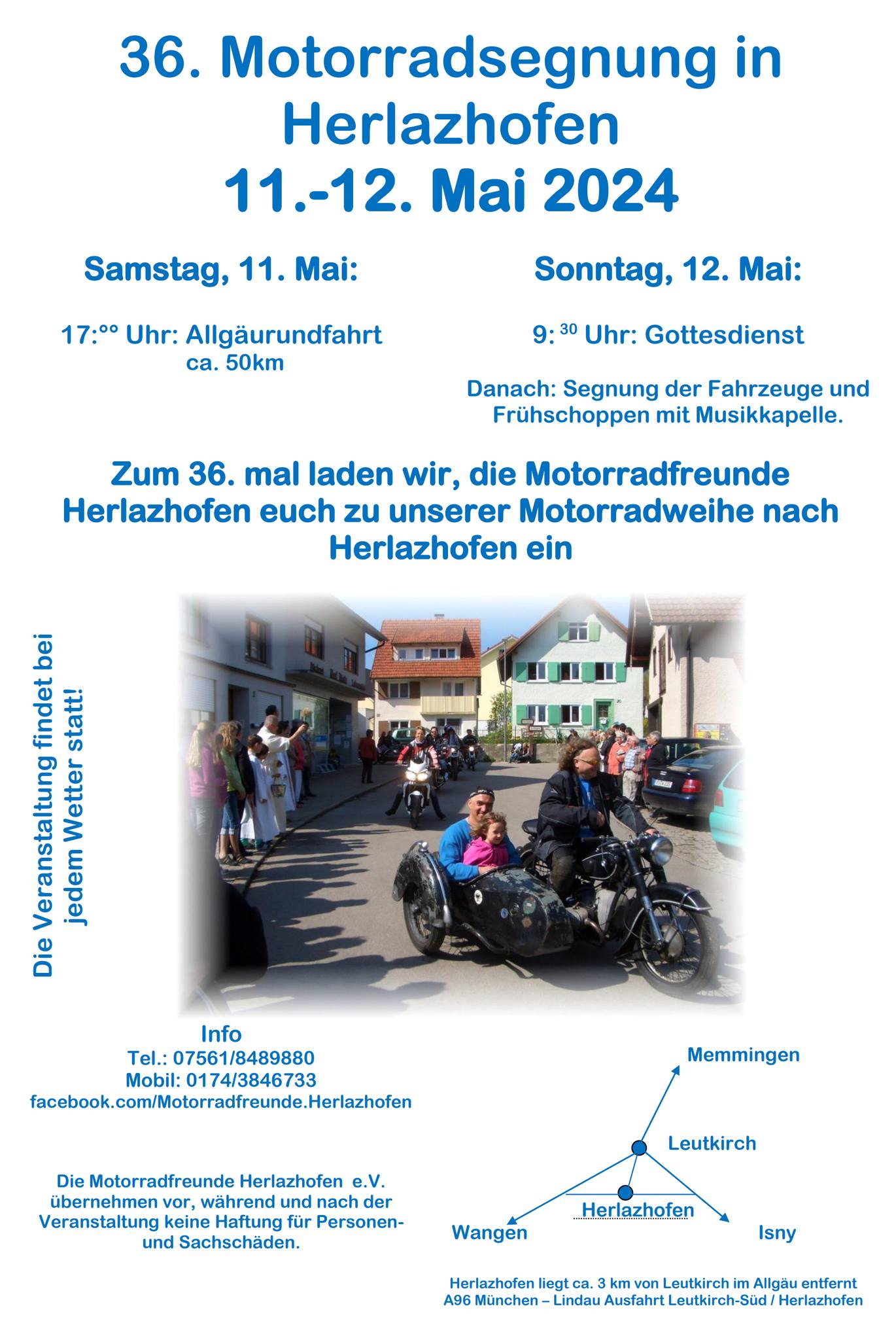 Motorradsegung in Herlazhofen