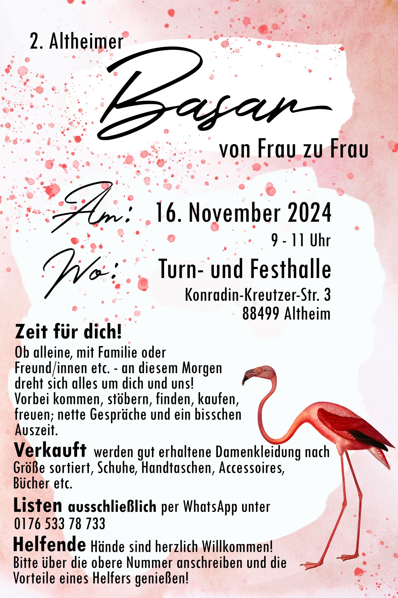 2. Altheimer Basar „Von Frau zu Frau“