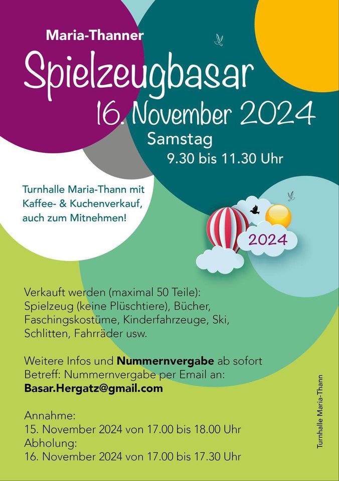 Maria-Thanner Spielzeugbasar