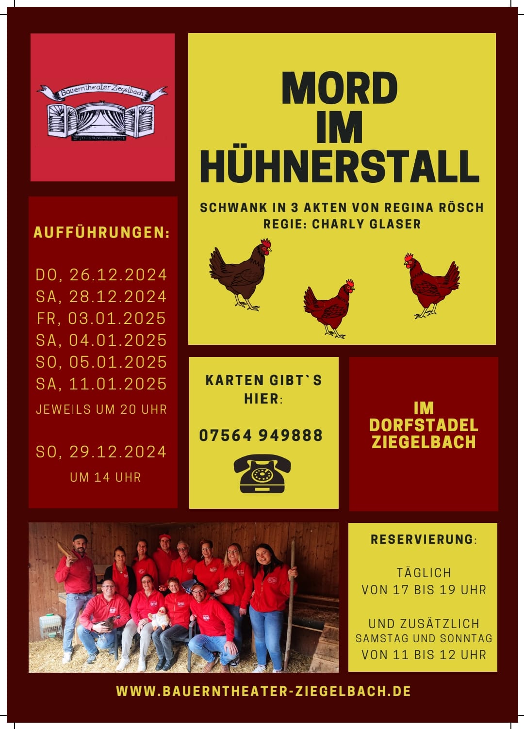 Theater in Ziegelbach: Mord im Hühnerstall