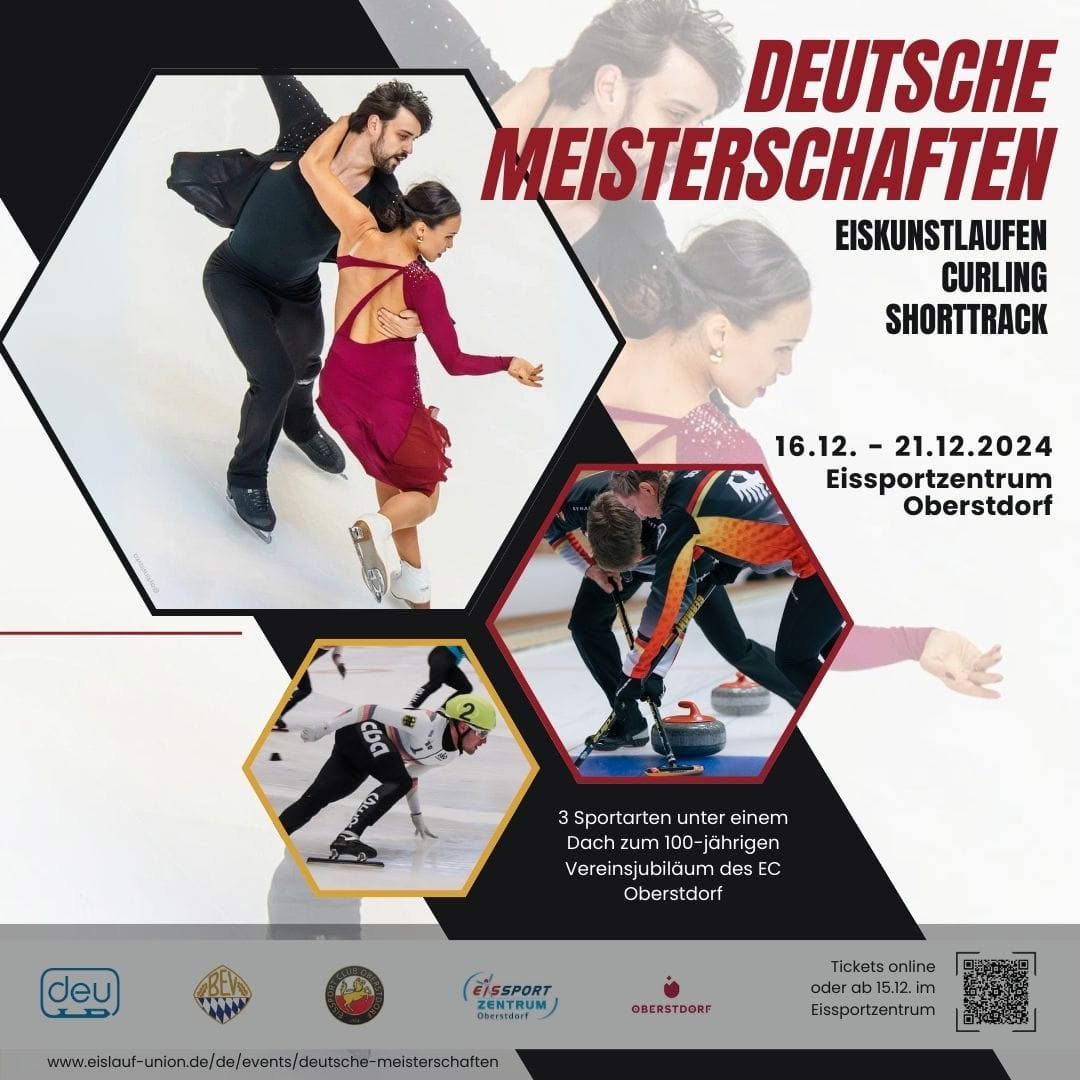 Deutsche Meisterschaften: Eiskunstlaufen – Curling – Shorttrack
