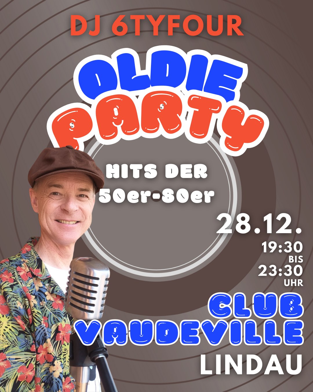 Oldie Party – DJ 6tyfour – Hits der 50er – 80er