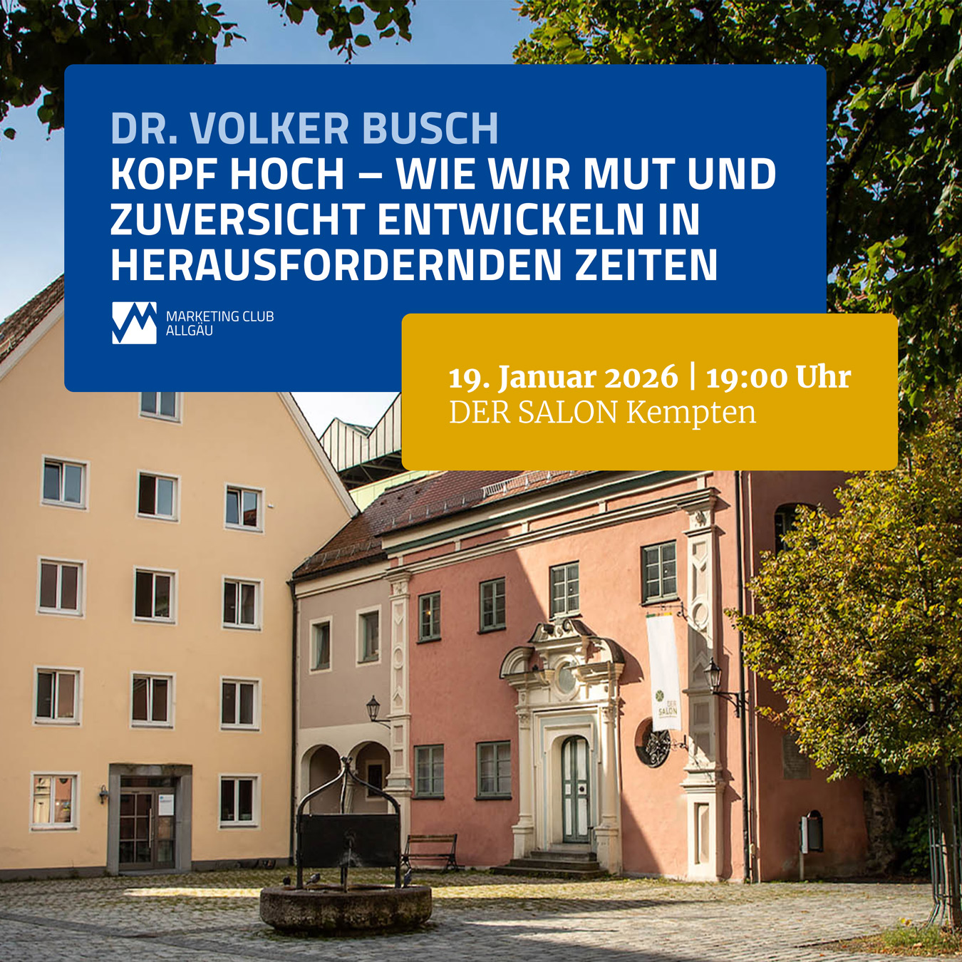 Kopf hoch – Mut und Zuversicht in herausfordernden Zeiten