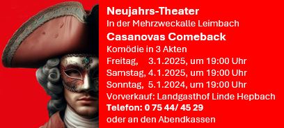 Neujahrs-Theater: Casanovas Comeback