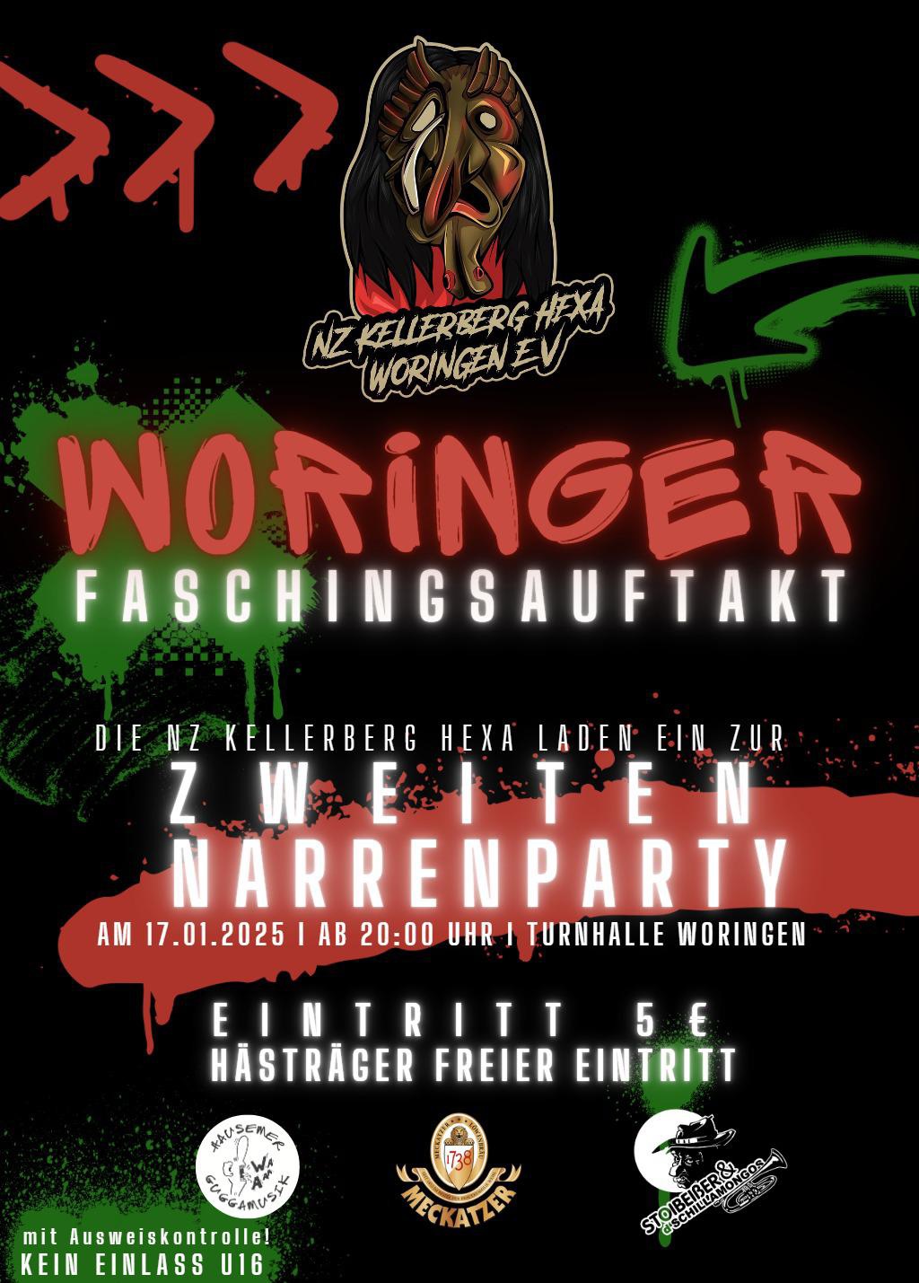Zweite NARRENPARTY Woringen