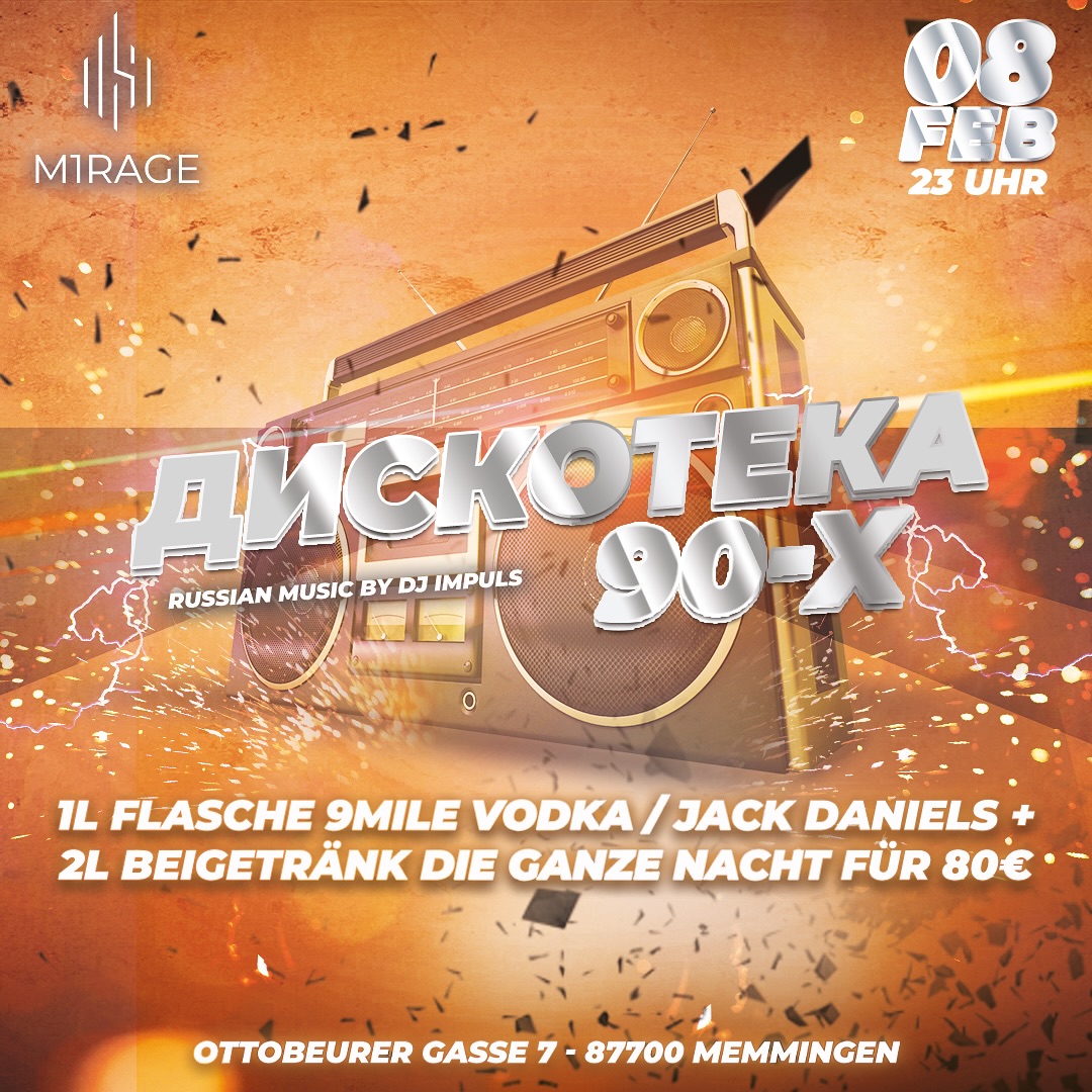 90er Party @ MIRAGE Memmingen