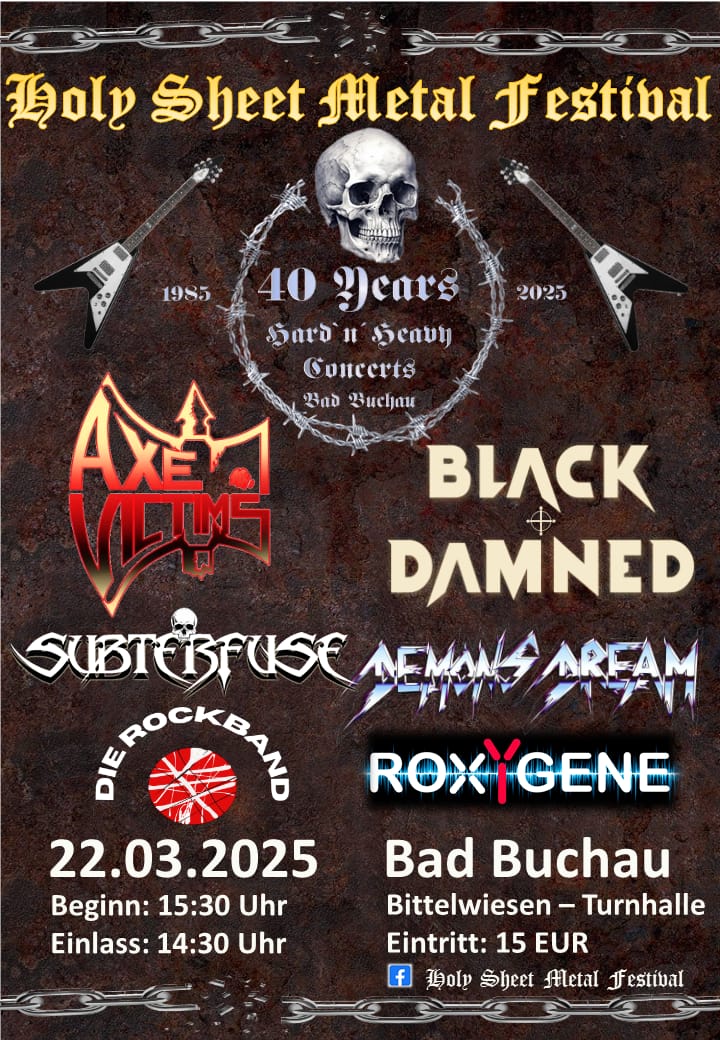 Holy Sheet Festival 2025 – 40 Jahre Hard’n Heavy Bad Buchau