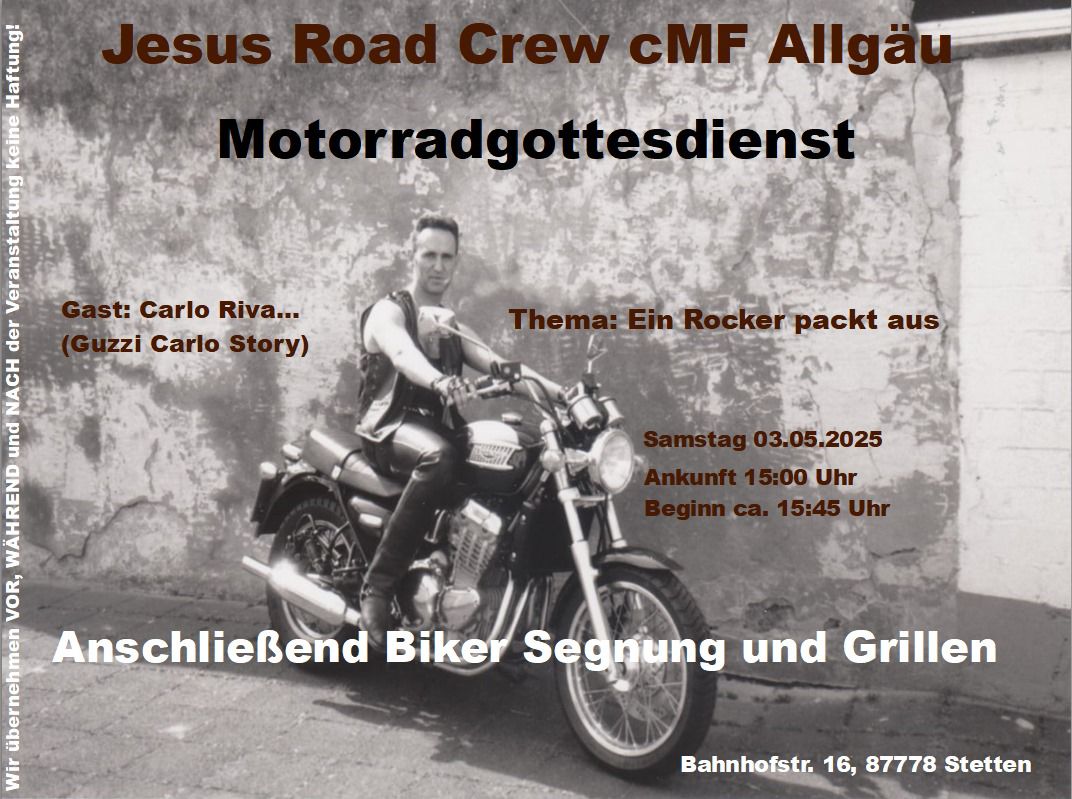 Motorradgottesdienst mit Segnung