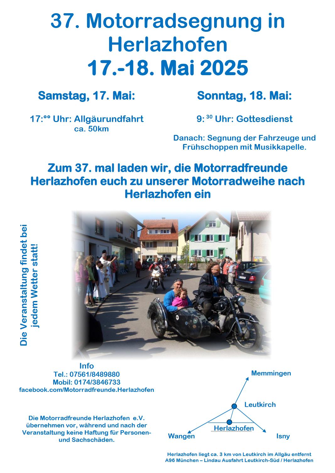 Motorradweihe Herlazhofen
