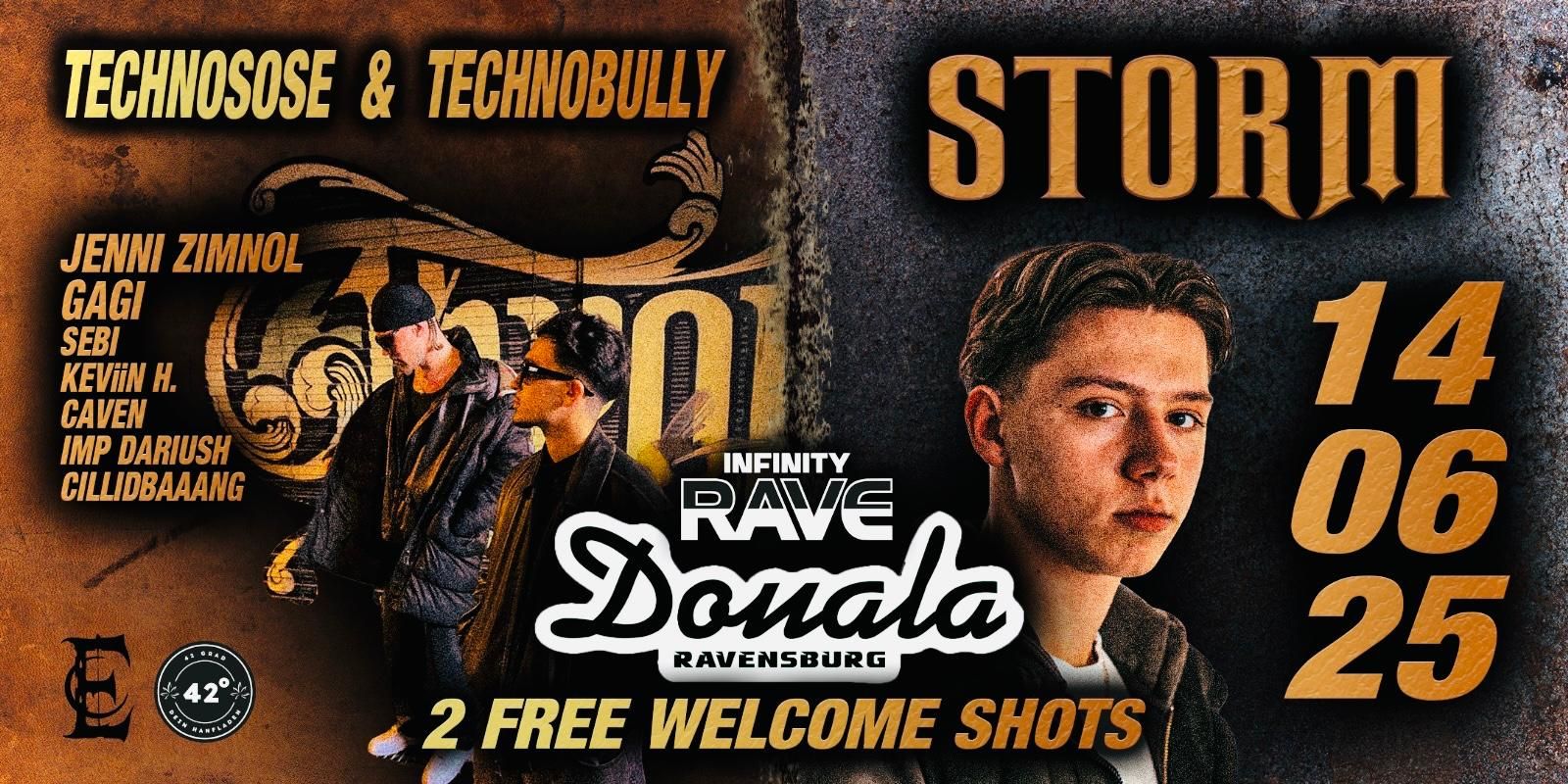 Infinityrave w/Storm, Technosose & Technobully u. v. m.