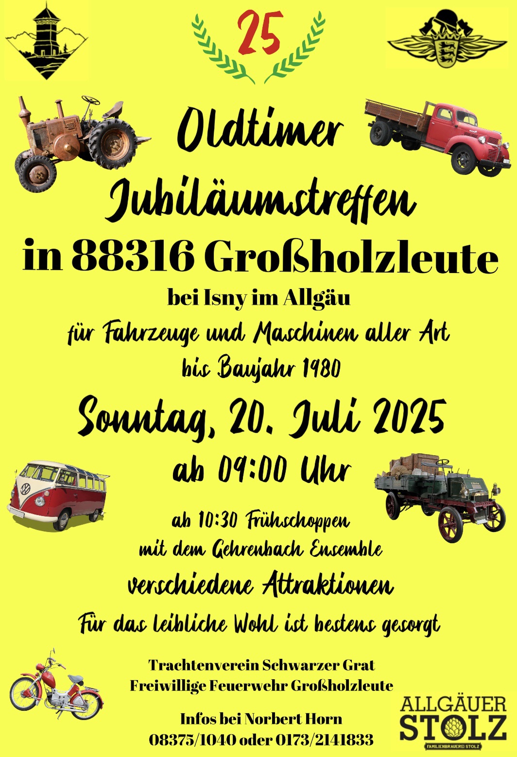 25. Oldtimer Jubiläumstreffen Großholzleute