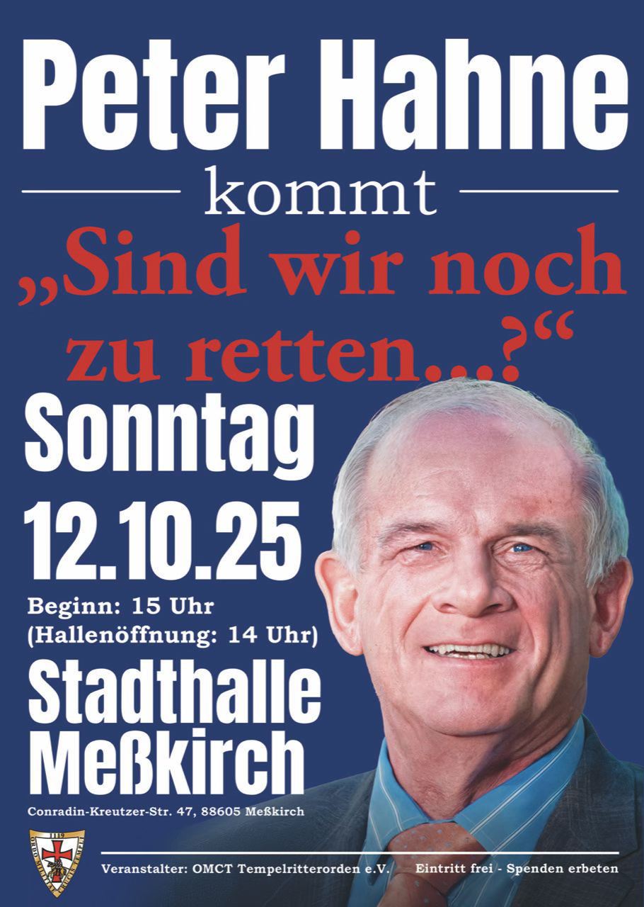 Peter Hahne kommt
