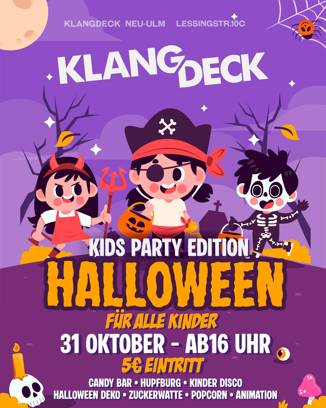Halloween Kids Party im Klangdeck Neu-Ulm