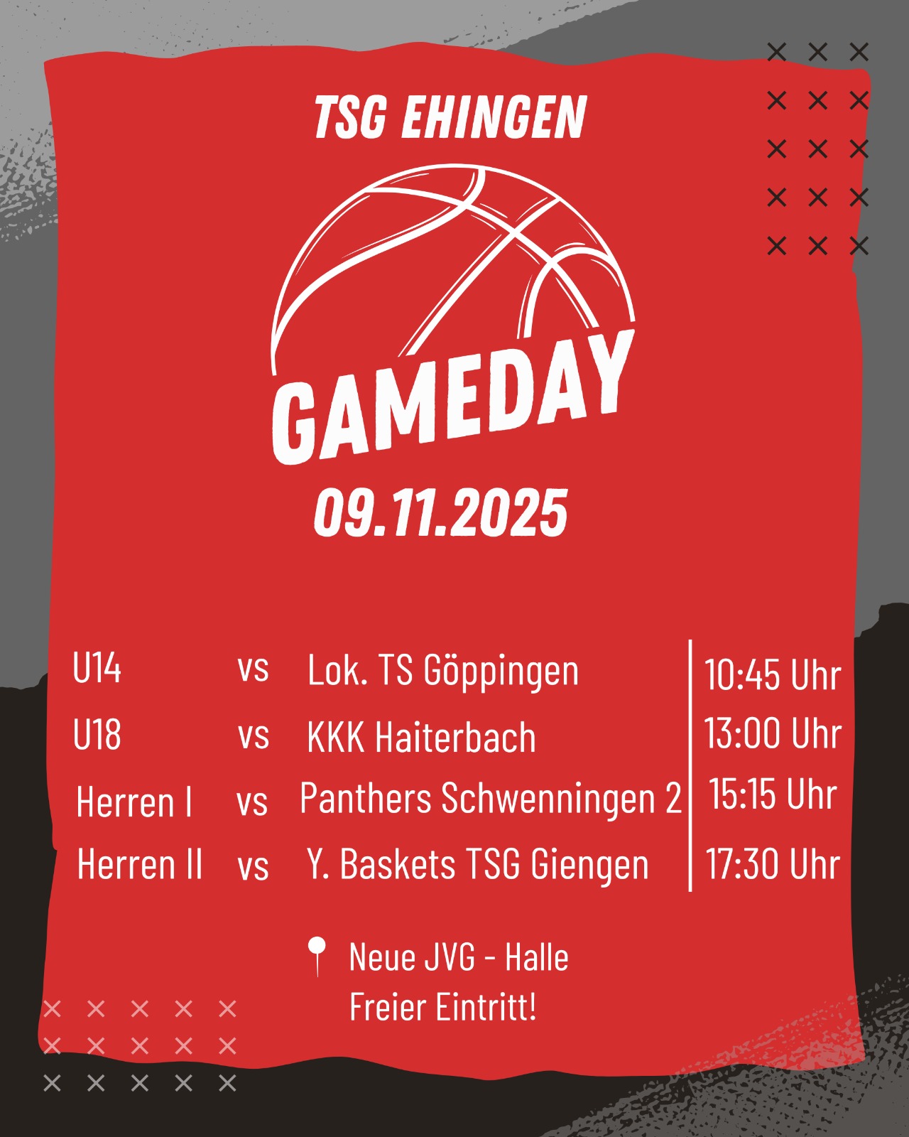 TSG Ehingen – GAMEDAY
