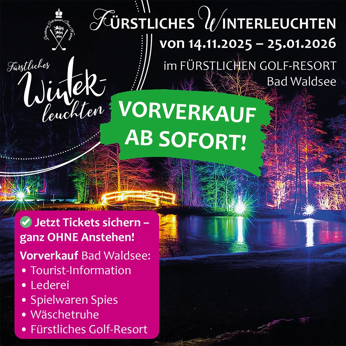 Fürstliches Winterleuchten