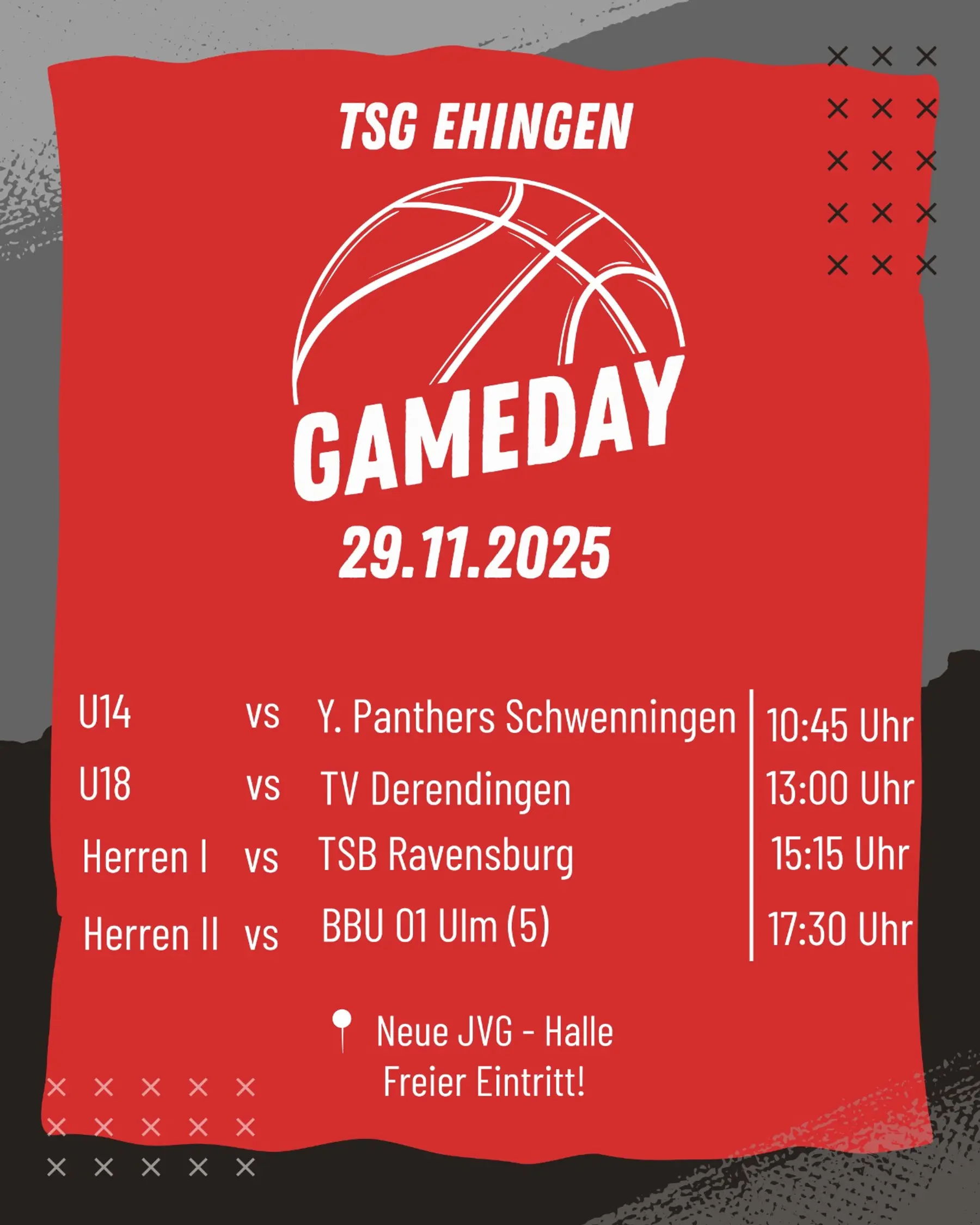 Basketballspiele TSG Ehingen