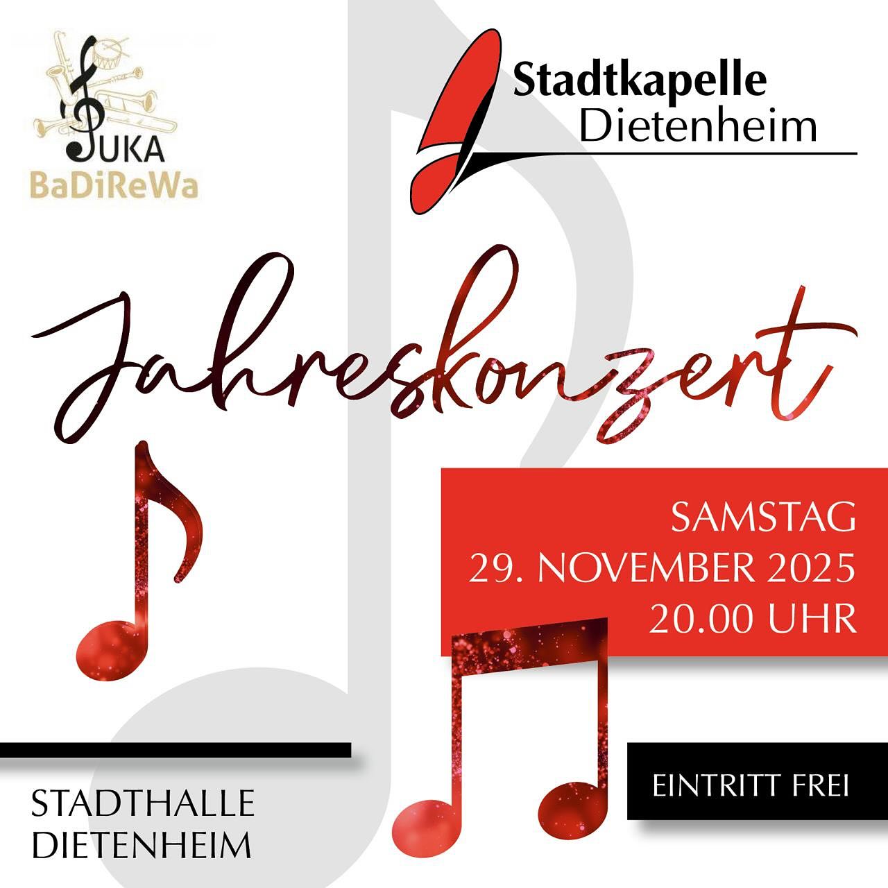 Jahreskonzert der Stadtkapelle Dietenheim