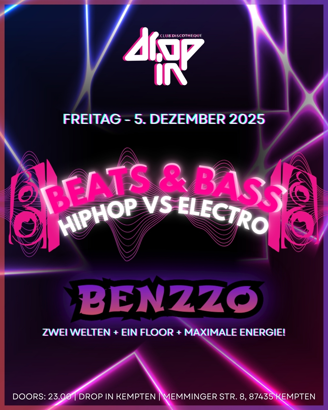 BEATS & BASS – HIPHOP VS ELECTRO