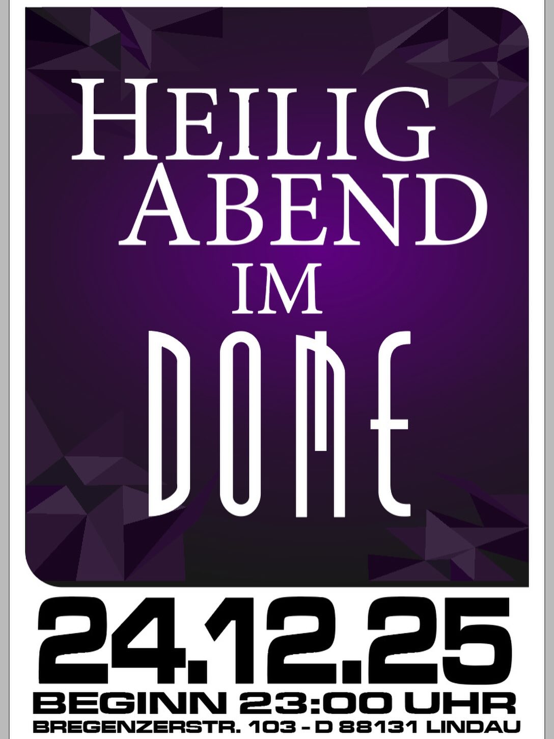 Heiliger Abend im Dome