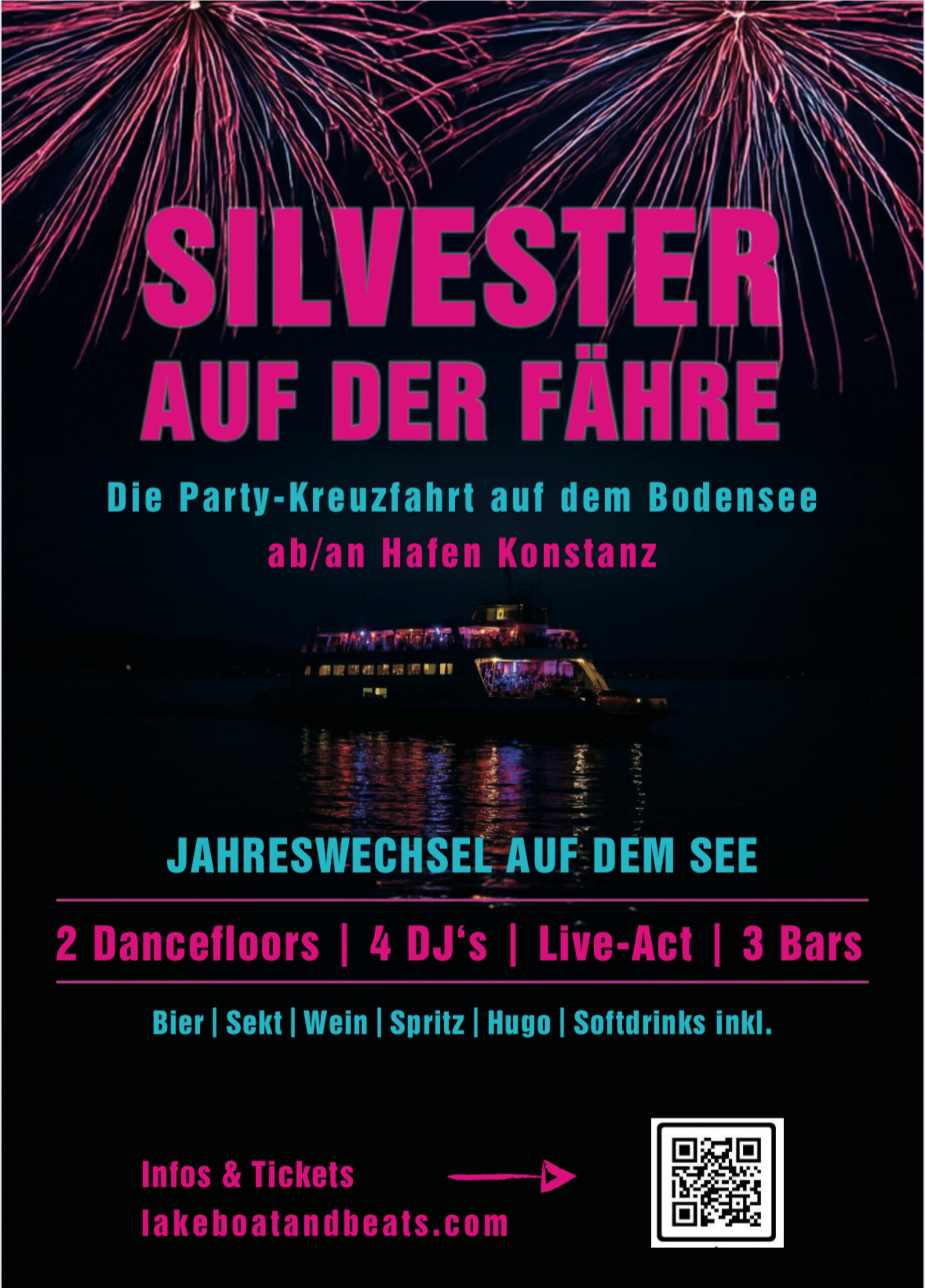 Die Silvesterparty auf dem Bodensee!