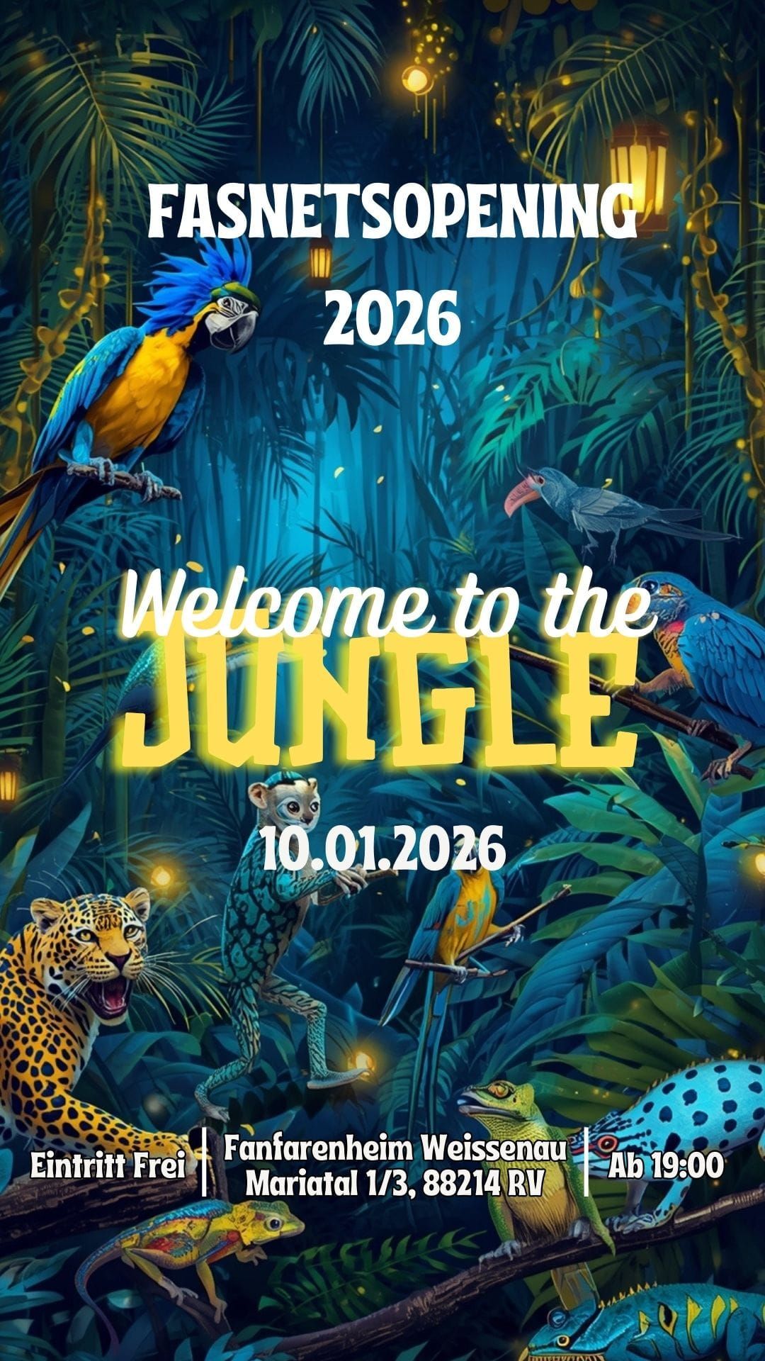 Fasnetsopening 2026: Welcome To The Jungle