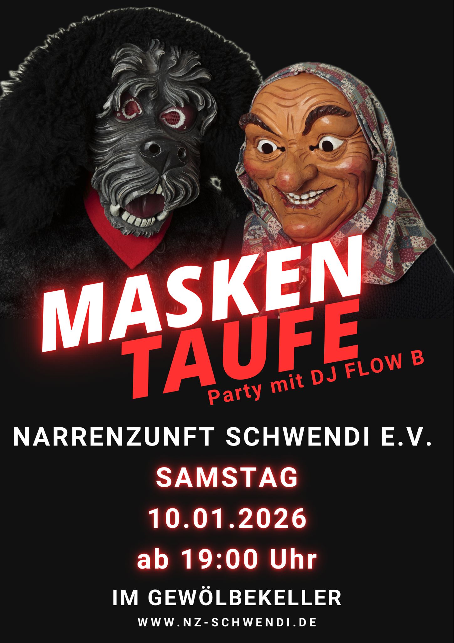 Masken Taufe