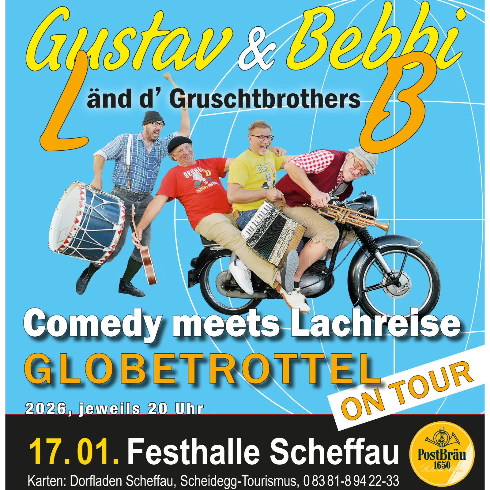 „Wenn zwoi Globetrottel auf Weltrois ganget ..