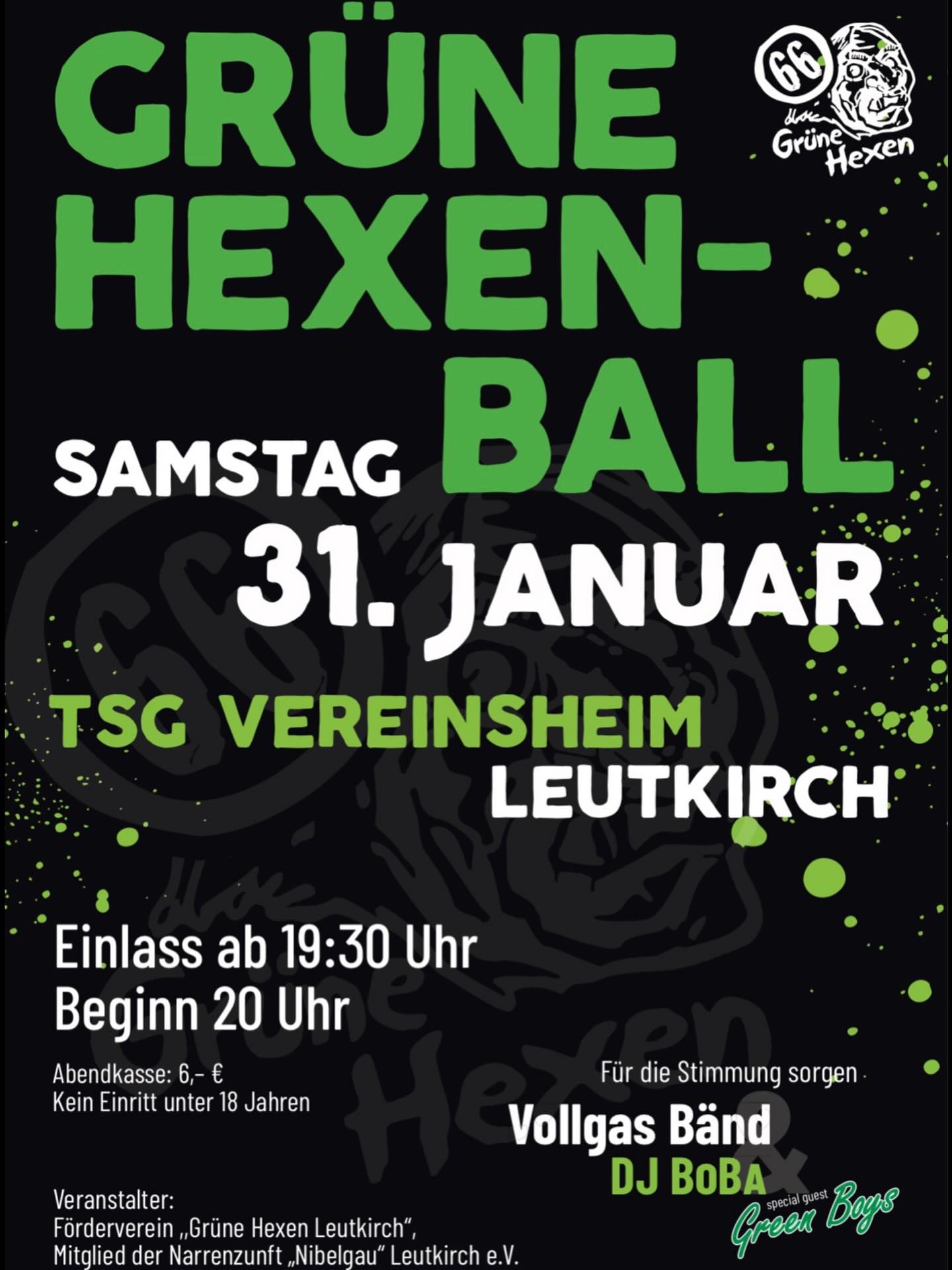 Grüne Hexenball in Leutkirch