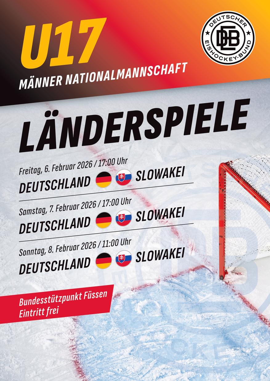 Länderspiele der U17 Männer Eishockey-Nationalmannschaft