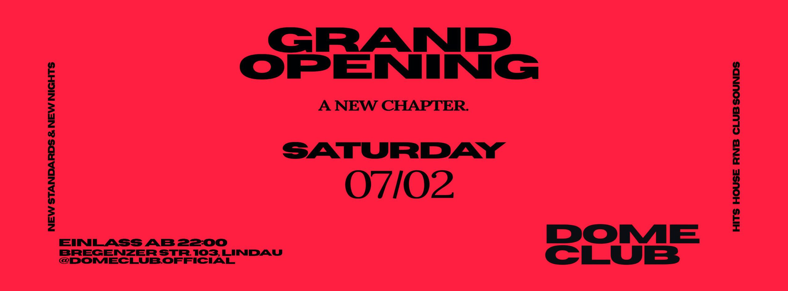 GRAND OPENING – DOME CLUB – NEW ÄRA