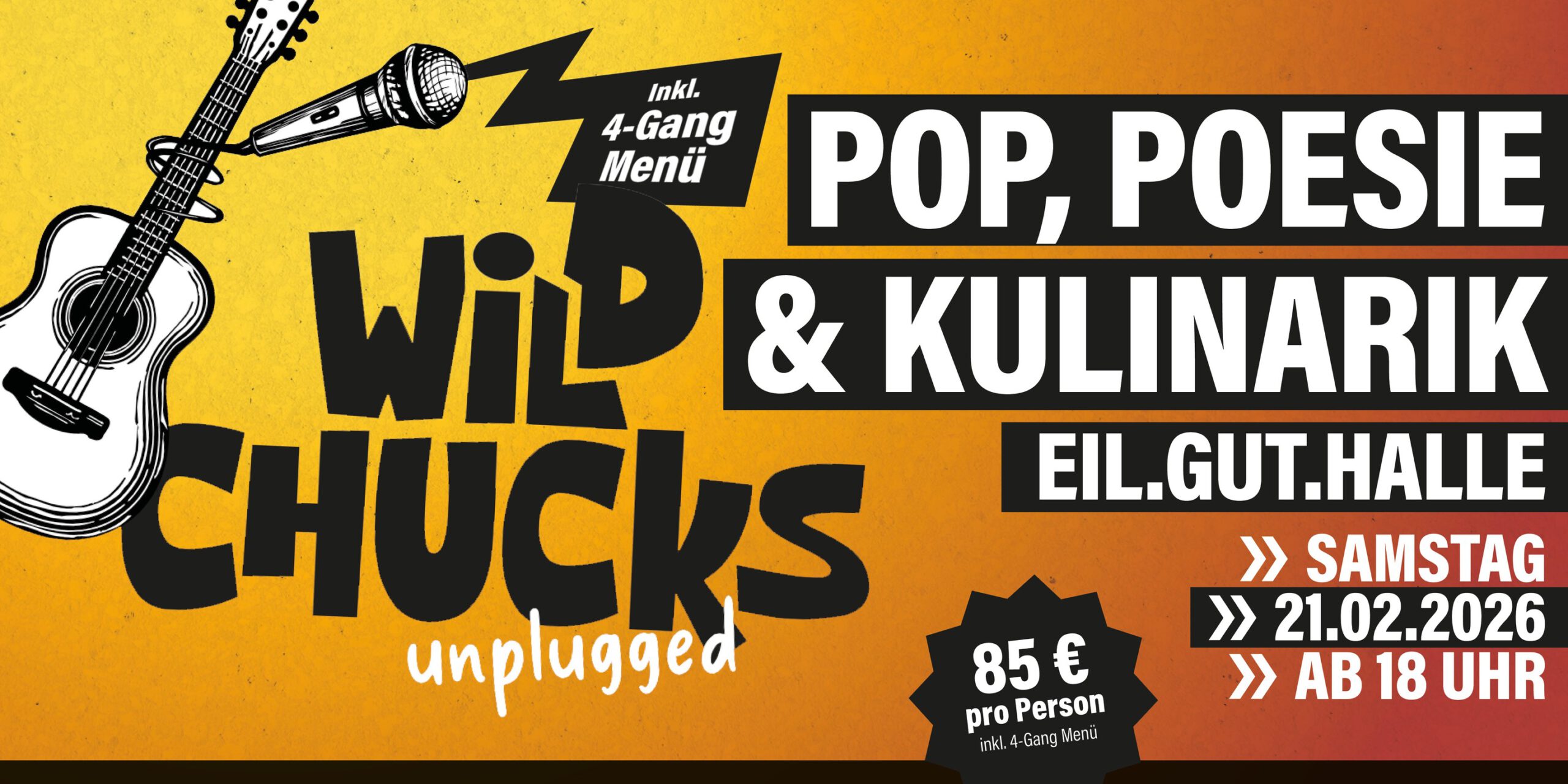 POP, POESIE & KULINARIK • Unplugged