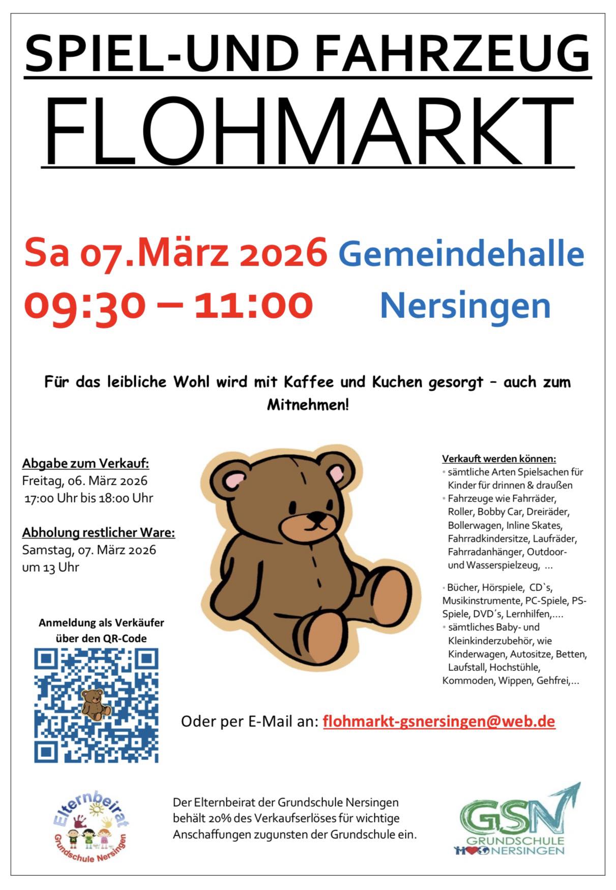 Spiel- und Fahrzeugflohmarkt