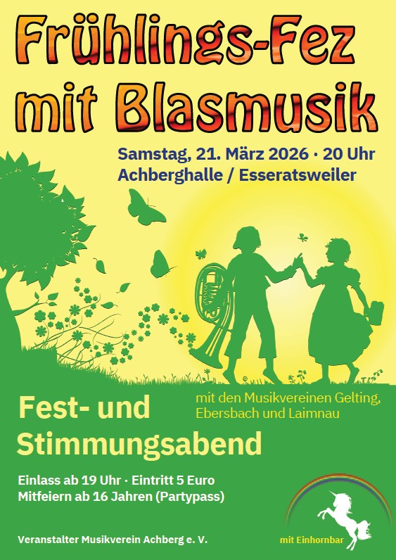 Frühlings-Fez mit Blasmusik