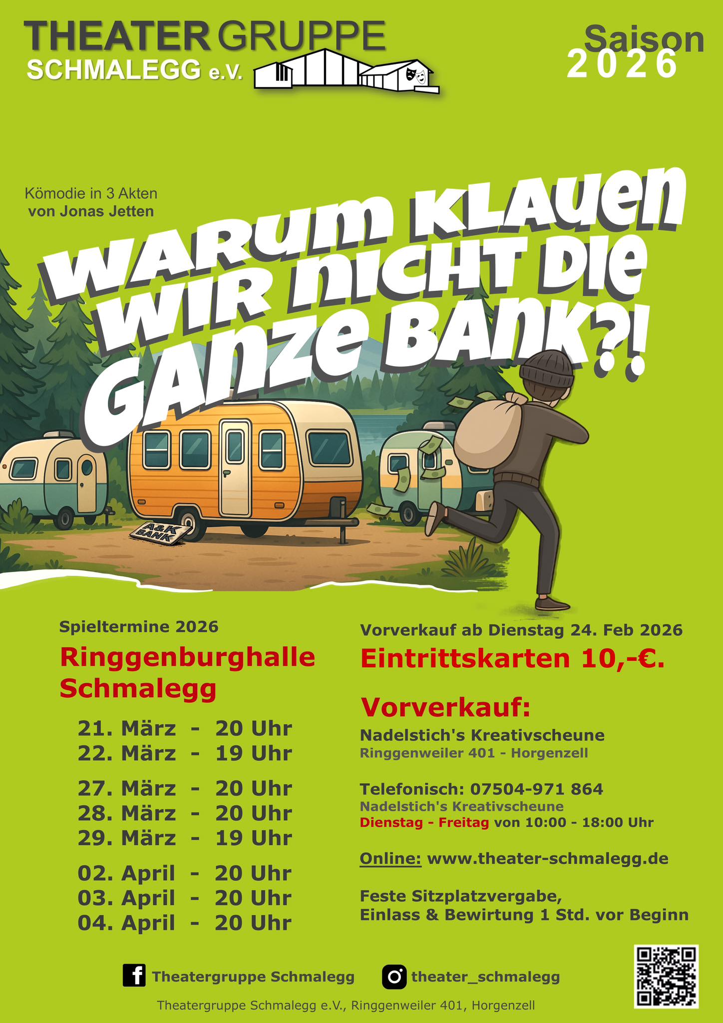 Theater: Warum klauen wir nicht die ganze Bank?