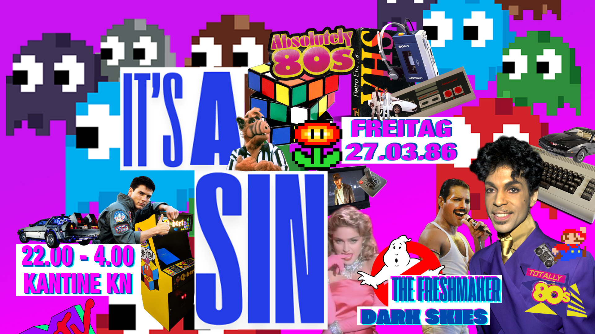 IT’S A SIN – 80s 80s 80s and a whole lotta love!