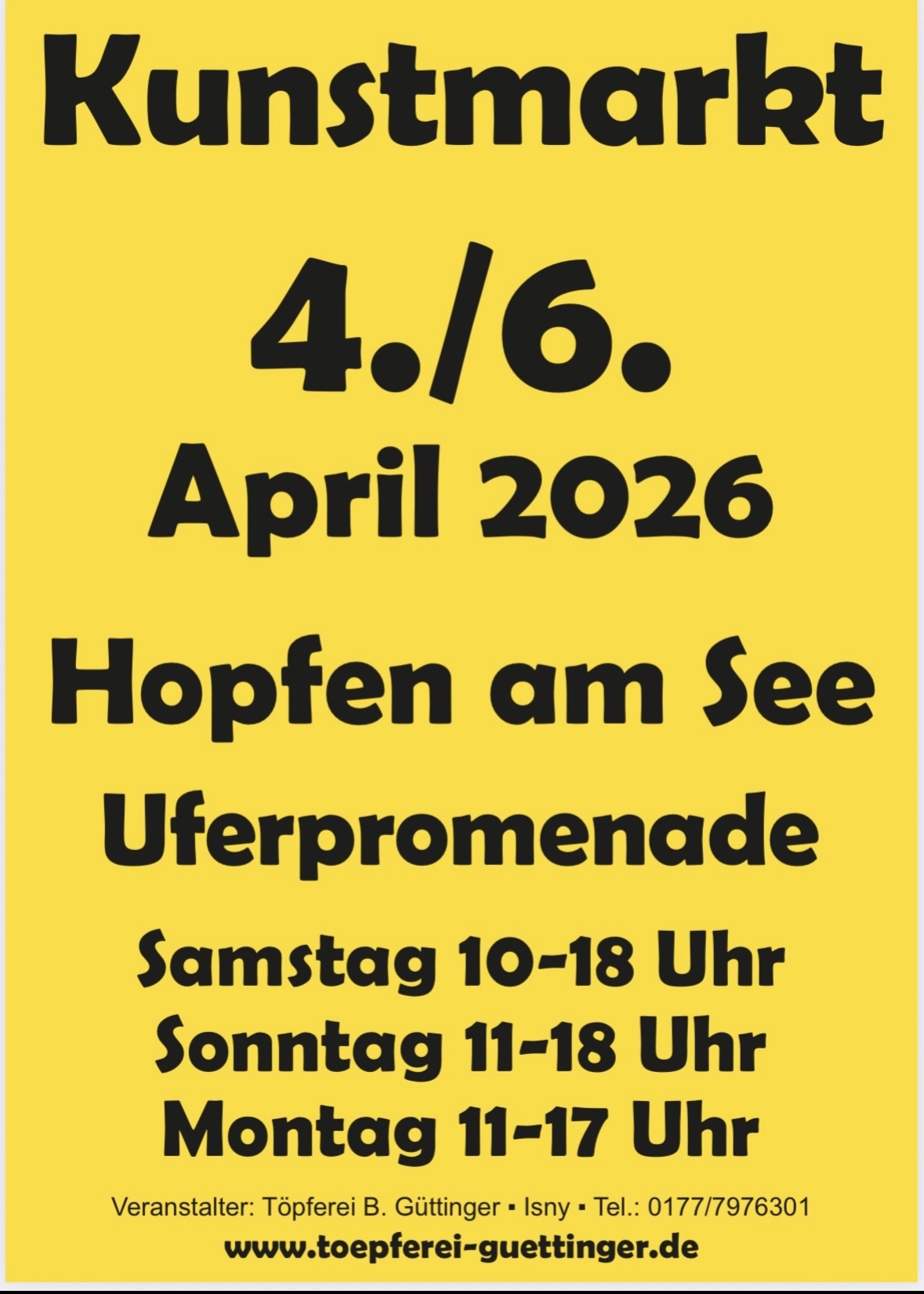 Kunstmarkt in Hopfen am See