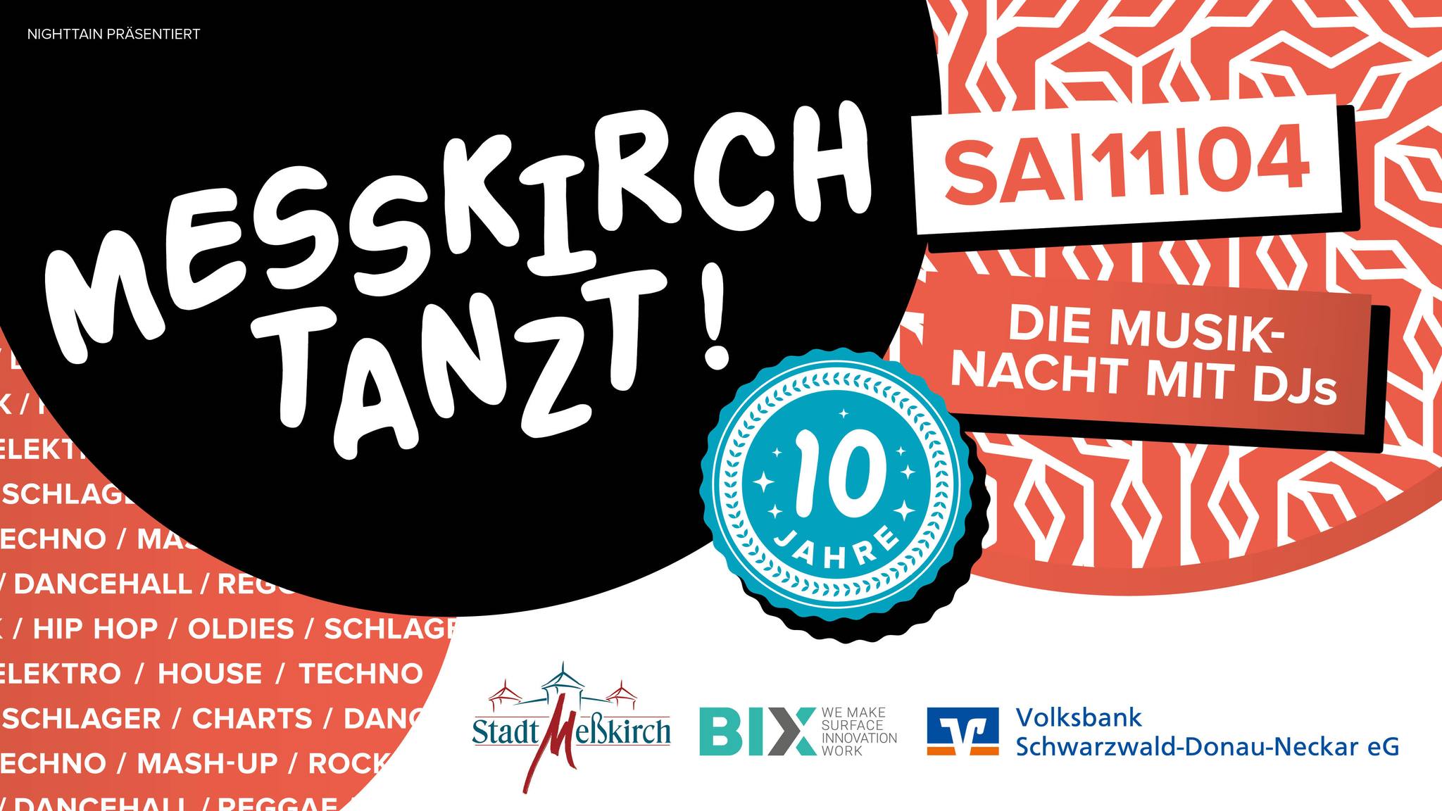 10 Jahre Messkirch Tanzt! Die Musiknacht mit DJs