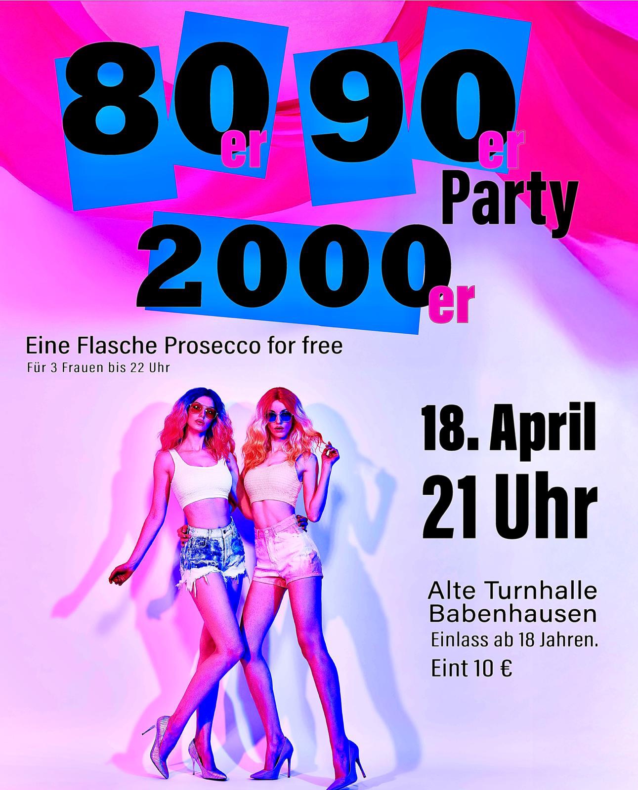 80/90/2000 Party in Babenhausen