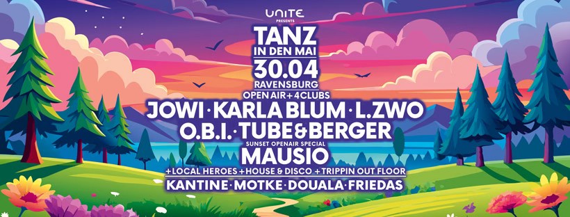 TANZ IN DEN MAI RAVENSBURG 2026 – OPEN AIR + 4 CLUBS