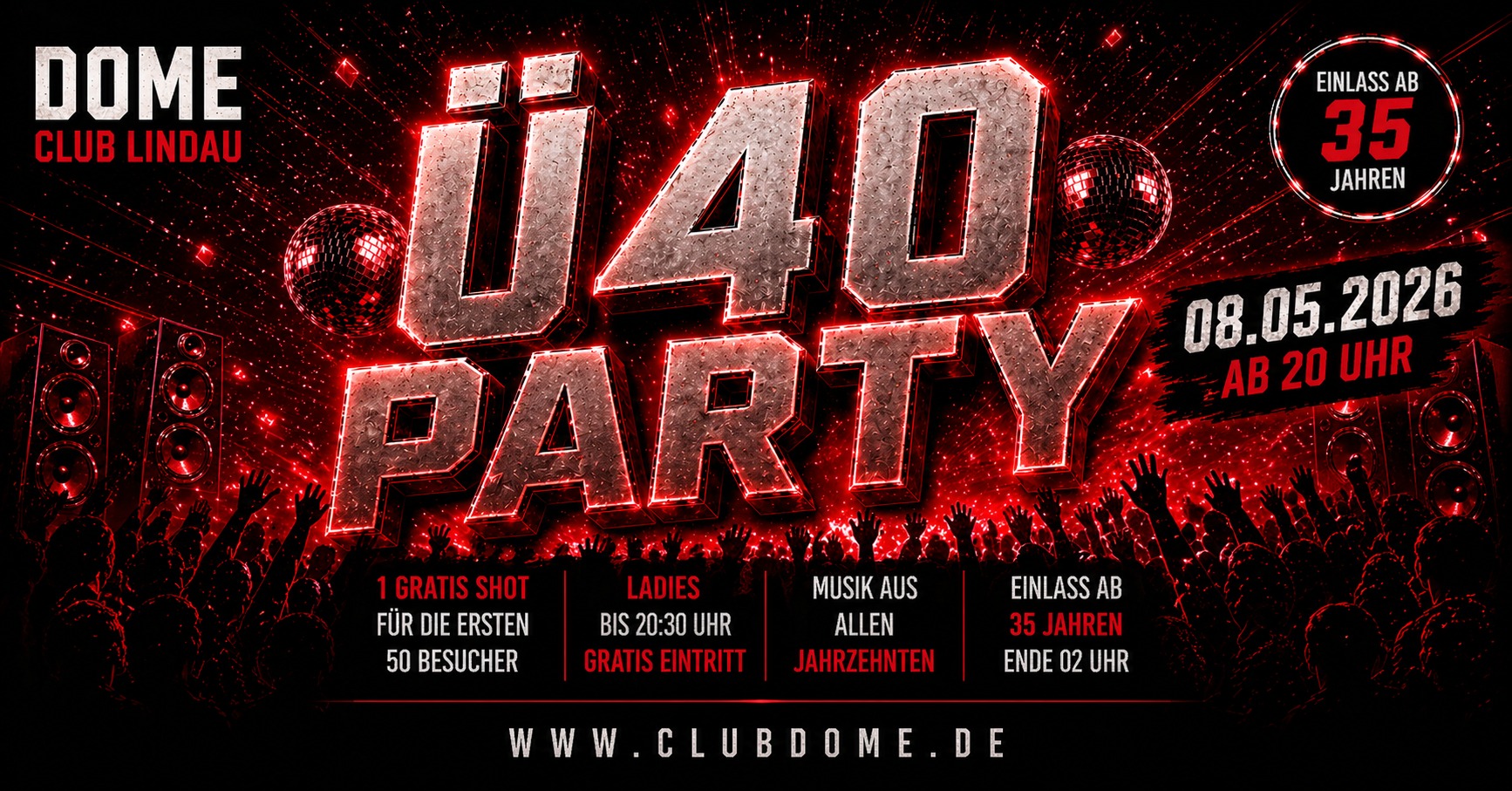 Ü40 Party @DOME CLUB