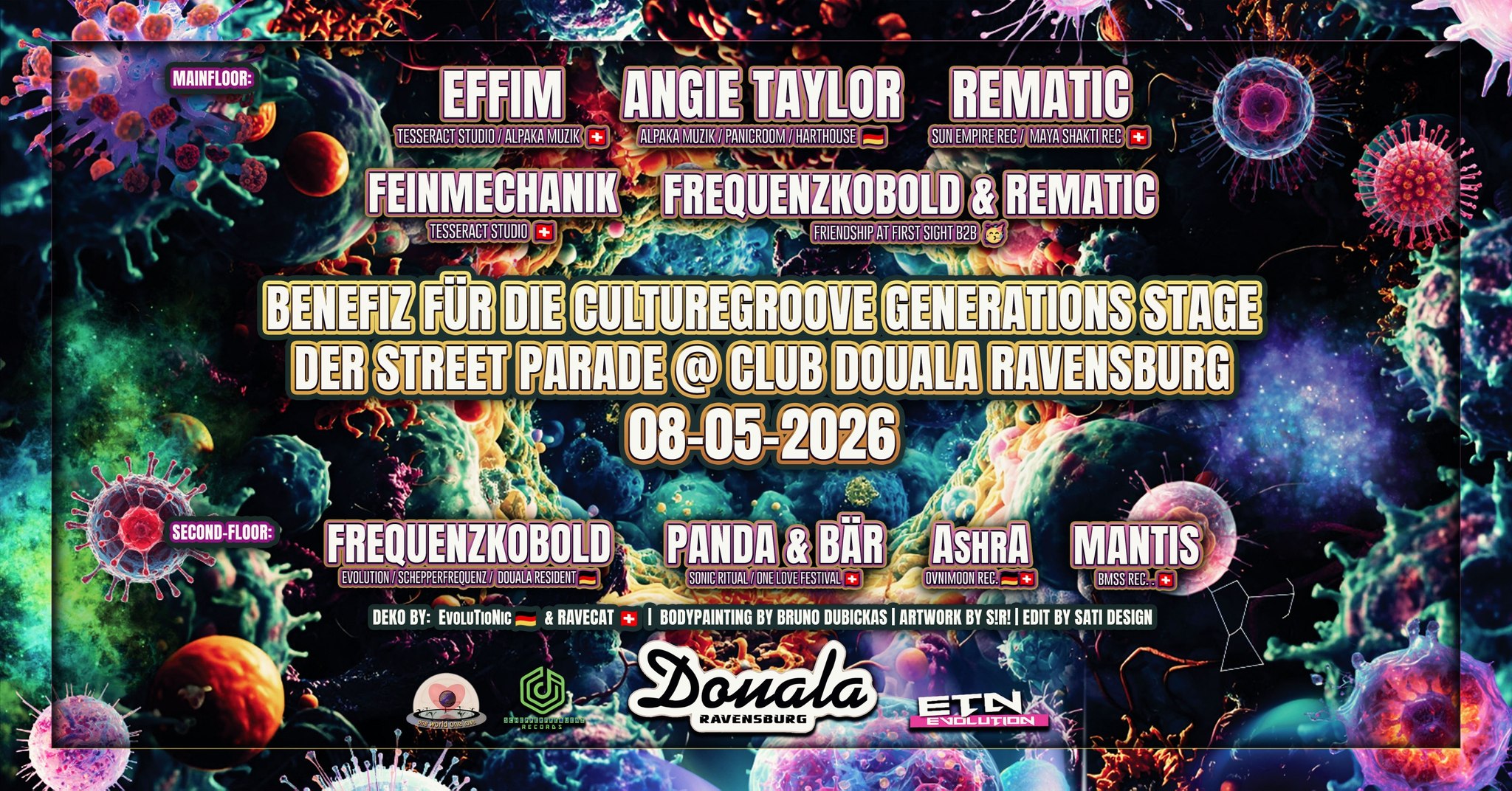 Benefiz für die Culturegroove Generations Stage der Street Parade @ Club Douala Ravensburg