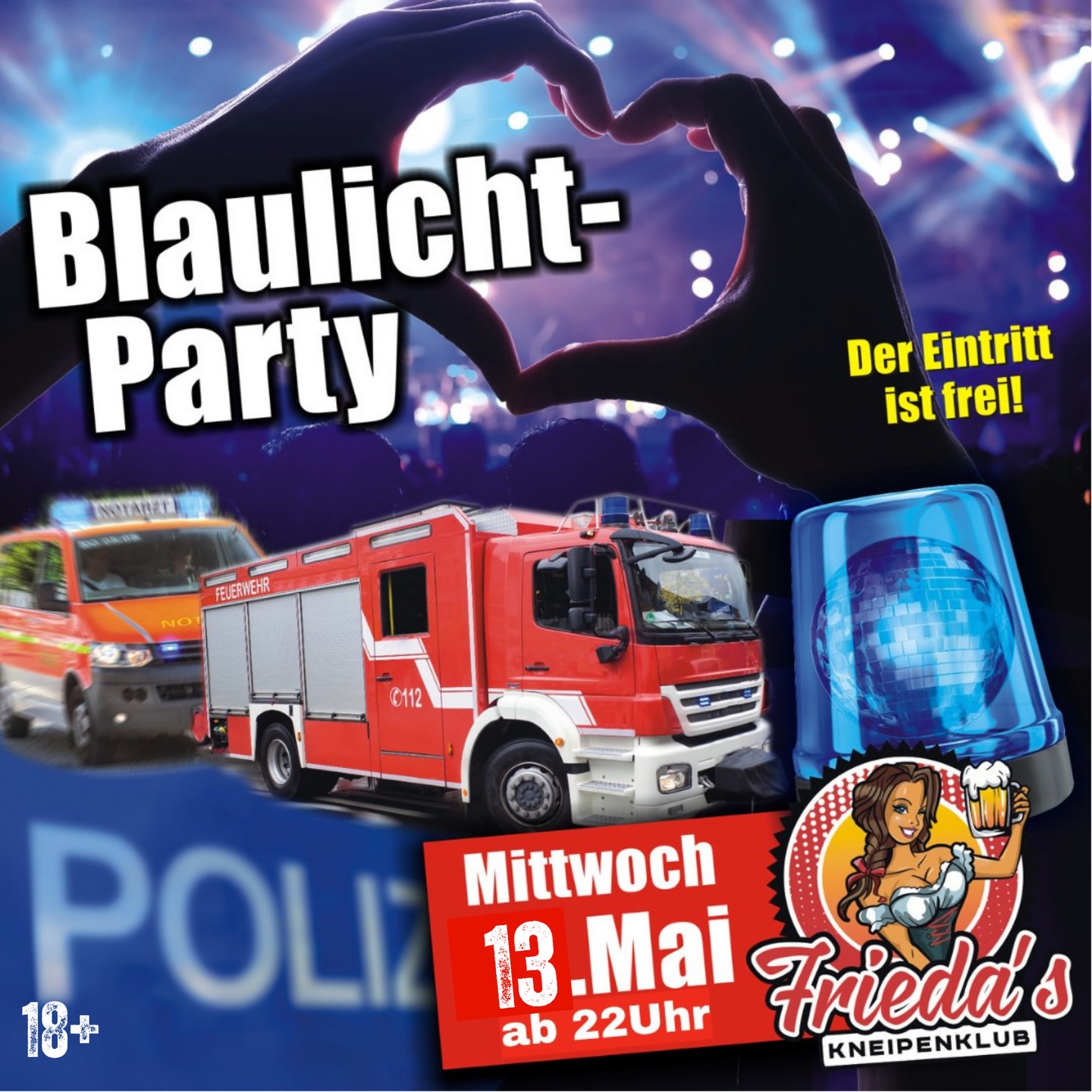Blaulicht-Party
