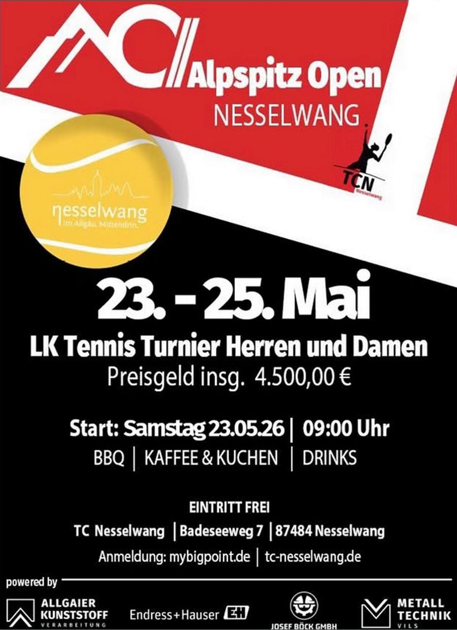13. Alpspitz Open des TC Nesselwang