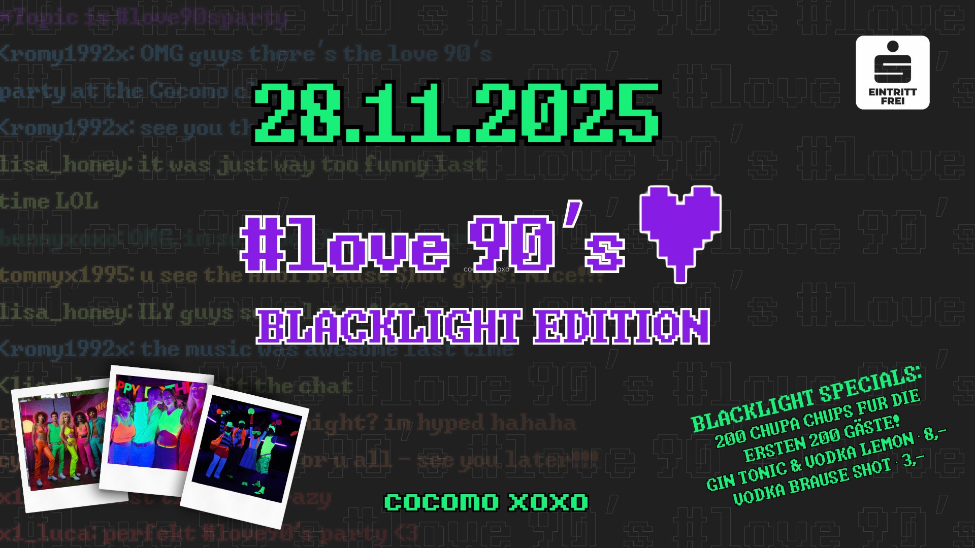 #love90’s | Blacklight Edition