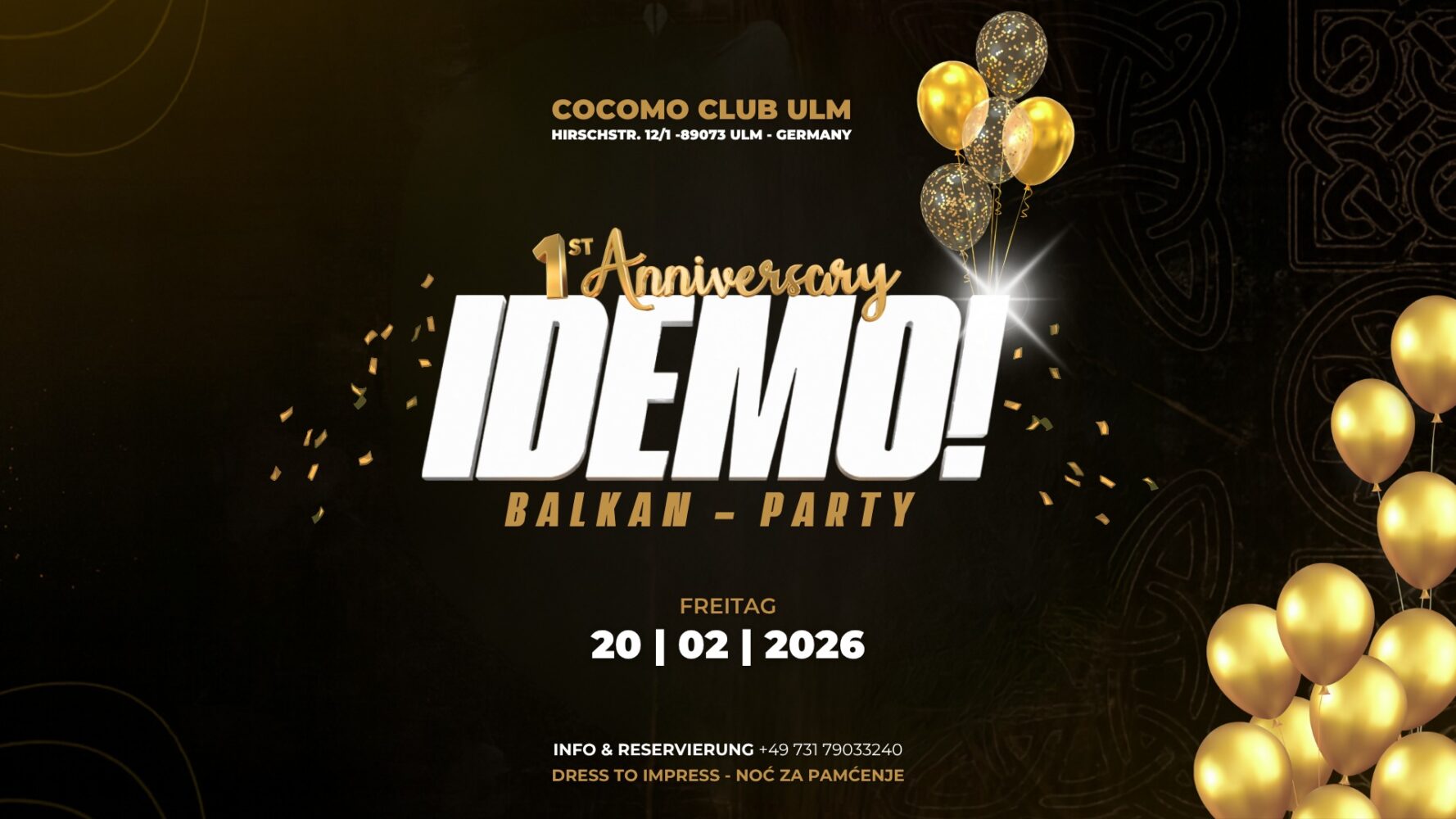 IDEMO! – Balkan Party #1YearAnnivery