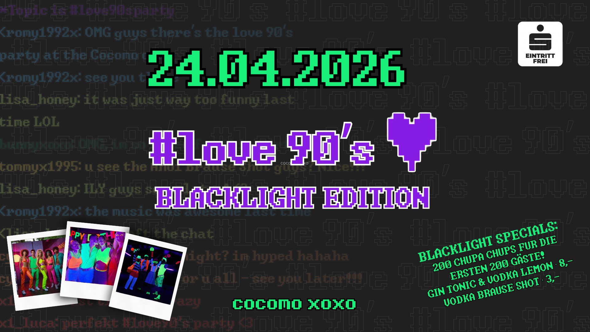 #love90’s | Blacklight Edition