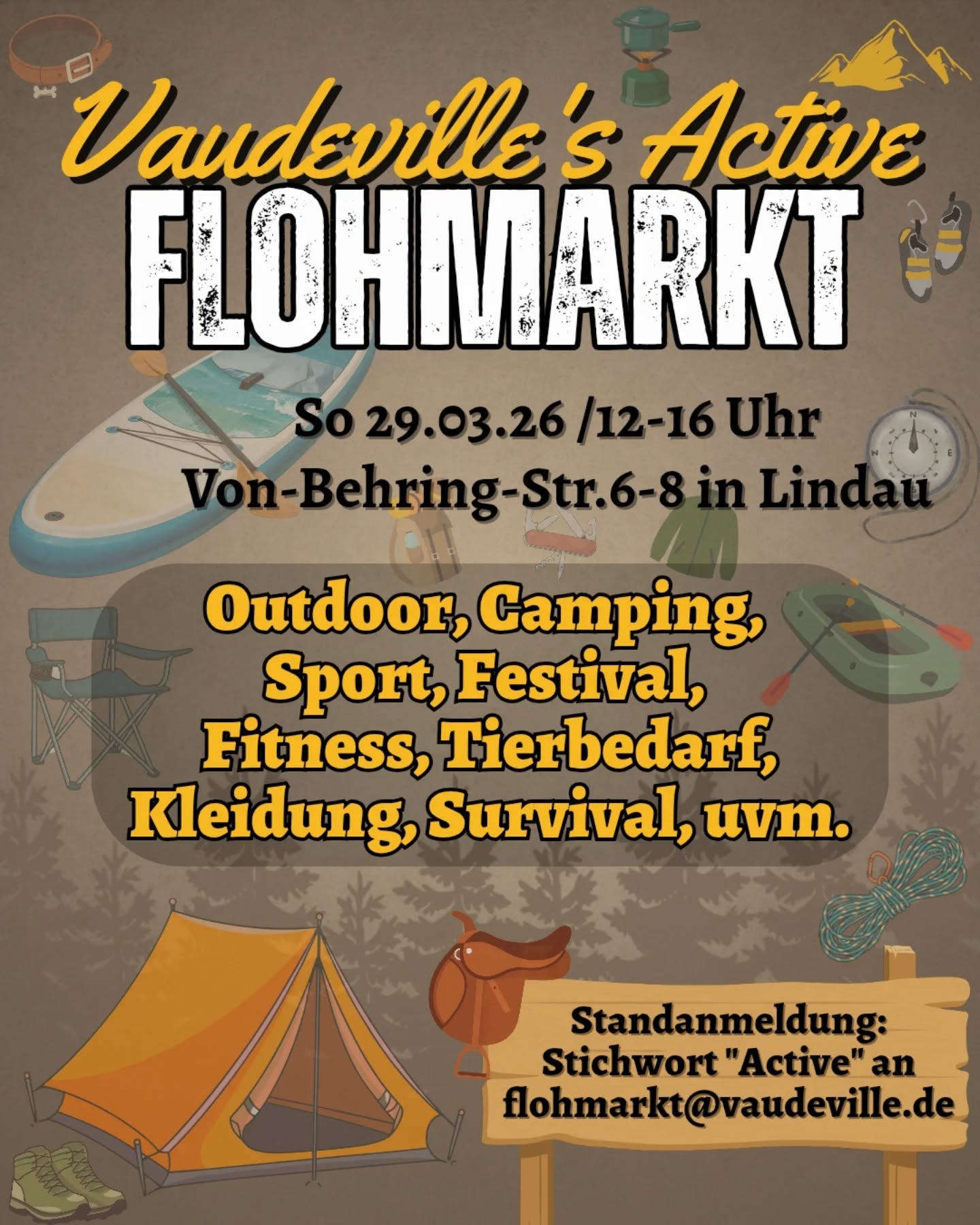 Tier- / Camping- / Outdoorflohmarkt
