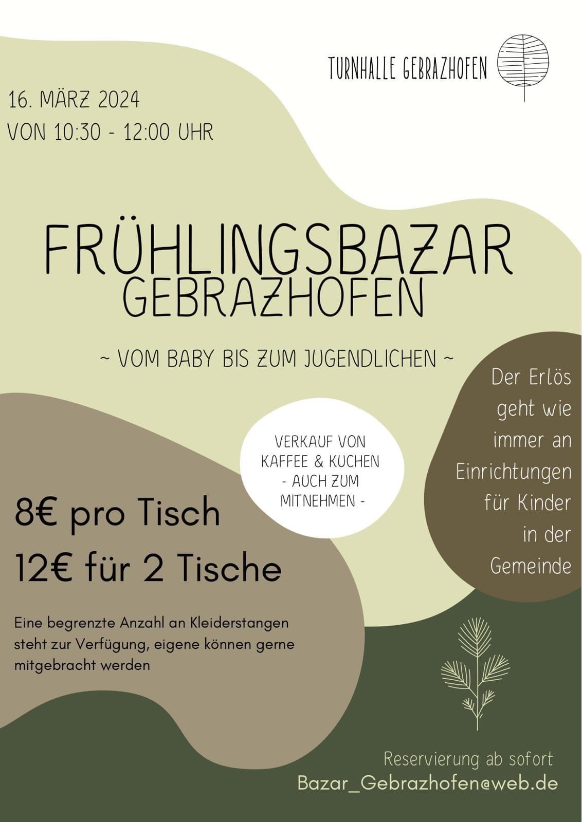 Frühlingsbazar Gebrazhofen